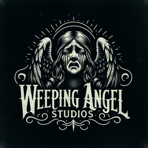 Design a dark and macabre logo for my recording studio. The name is Weeping Angel Studios