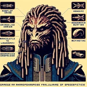 Create an ASCII art representation of the character marvin the M...