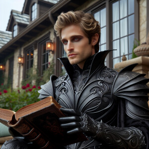 Caranthir-Ar-Fieniel from the Witcher. Black eldritch armor. Pal...