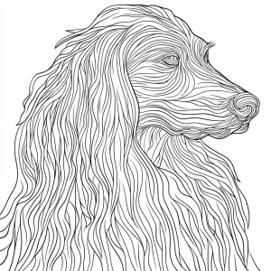 Generate a coloring book-style image in hyper realistic style fe...