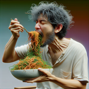 Create a 3D, Super High Resolution, Very Intense Image of a man...