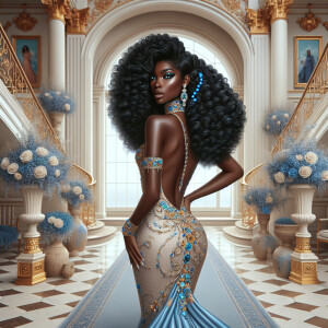 hyper realistic air brushed oil painting art image of a beautifu...