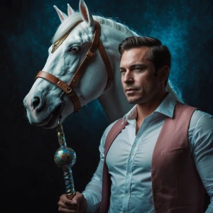 the unicorn-man showed off very proudly his 9 inch manhood.