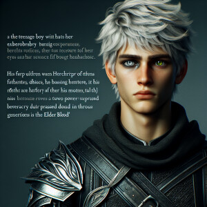 The teenage son of Ciri from the Witcher and Kisuke Urahara from...