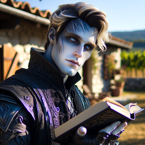 Caranthir-Ar-Fieniel from the Witcher. Black eldritch armor. Pal...