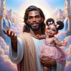 Create a 3D realistic artwork featuring the phrase 'Jesus Saves'...
