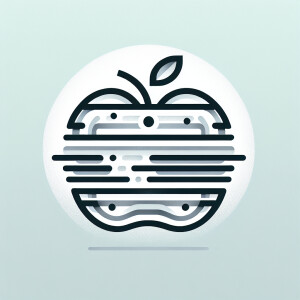 Create a logo for text “Apple”