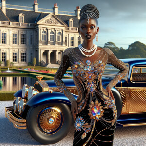 Create a vibrant, 3-D realistic illustration of an light skin, H...