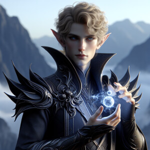Caranthir-Ar-Fieniel from the Witcher uses magic to alter the st...