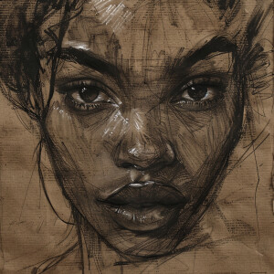 Afrocentric mixed ethnicity woman, human beauty, characteristic...