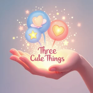 Design a magical, abstract logo for a brand called “Three Cute T...
