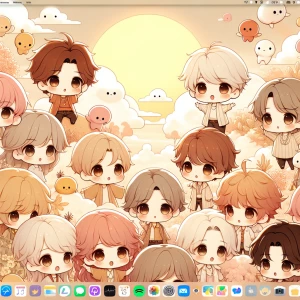 Cute chibi wallpaper