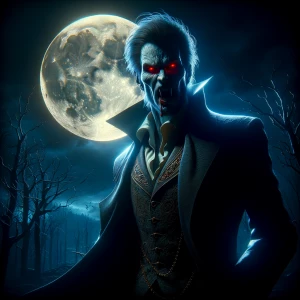 In the eerie stillness of a blood-curdling nocturnal moon module...