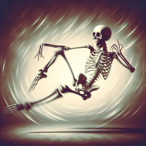 A skeleton hitting the most devious dance move possible