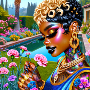 Prompt:
Full image view ultra realistic psychedelic airbrush gl...