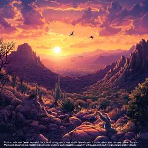 Creating a vivid and detailed prompt for an AI image generator c...