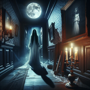 A scene from a horror film with spooky vibes