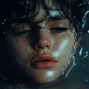 I'm drowning in the tears you left behind, 8k resolution, HDR, u...