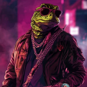 MEME PEPE in GTA art style — Very evil — highly detailed charact...