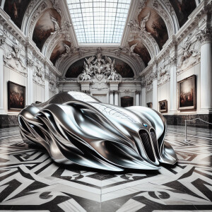 BMW sculpture Hermitage Museum