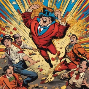 A circus full of dynamite, exploding sending body parts through...