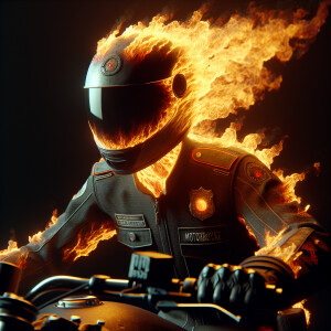 “Create an ultra-realistic, photorealistic image of ghost rider....