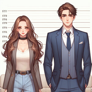 Woman that’s 5’11 and man that’s 5’9.6