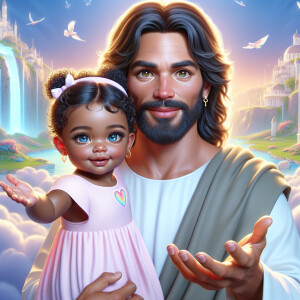 Create a 3D realistic artwork featuring the phrase 'Jesus Saves'...