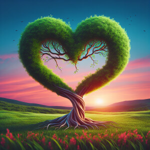 Love in shape of tree