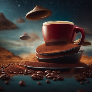 Enjoy a cup of freshly brewed classic coffee old world setting