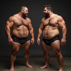 Carloss y Ramón tienen un cuerpo velludo y musculoso y ese miemb...