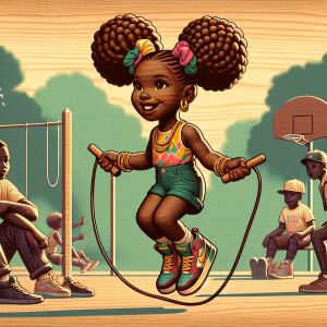 Playground landscape: Street style art, A pretty little African...