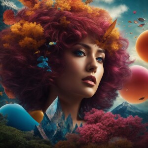 Design an ultra high-resolution 3D image that is aesthetically s...