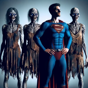🧟♀️🧟♀️🧟♀️🧟♀️🦸♂️