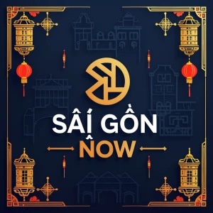 Design a logo for the brand "Sài Gòn Now" that incorporates elem...
