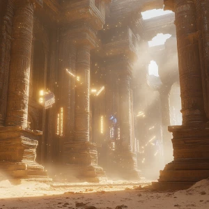 Create an 8K resolution concept art of a majestic and mysterious...