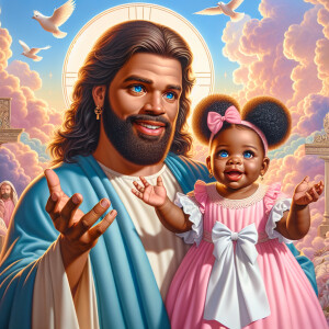 Create a 3D realistic artwork featuring the phrase 'Jesus Saves'...