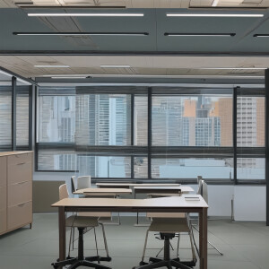 create an image of an office table with different reports on it....