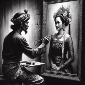 chorcoal effect photo from photoshop of a man wearing poor peopl...