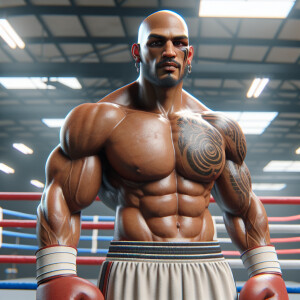 Make realistic picture of the boxer Mike tyson