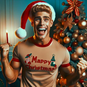 "A jovial tan-skinned young Caucasian man from Florida donning a...