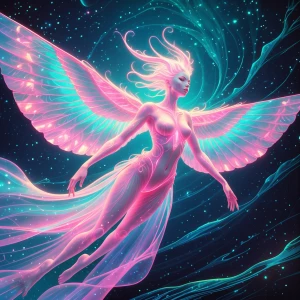 In this offbeat parallel universe, a luminous celestial being dr...