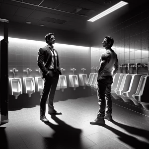 …a and I walk in to the bathroom and what I saw got me speechles...