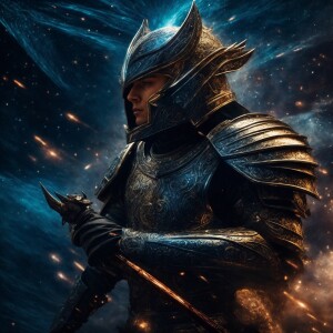 In the depths of space, a zealous absurd starship brig emerges,...