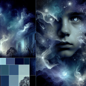 "Craft an evocative and supernatural themed profile image for th...