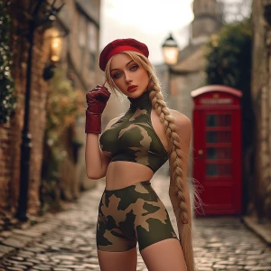 A stunning and lifelike full-body portrayal of Dahlia Valentina...