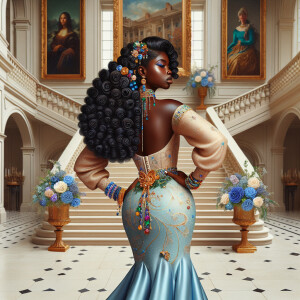 hyper realistic air brushed oil painting art image of a beautifu...