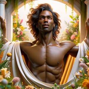 ultra 3-D realistic, perfect anatomy, perfect proportions, afric...