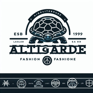 Create a sophisticated and modern logo featuring a turtle for my...