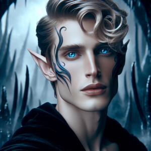 A very attractive, tall elven male of the Aen Elle with a mascul...